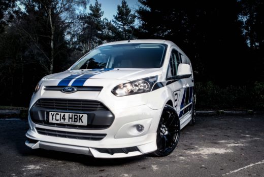 Here is a photo of the Ford Transit Connect with the "xclusive Bodykit" Attached