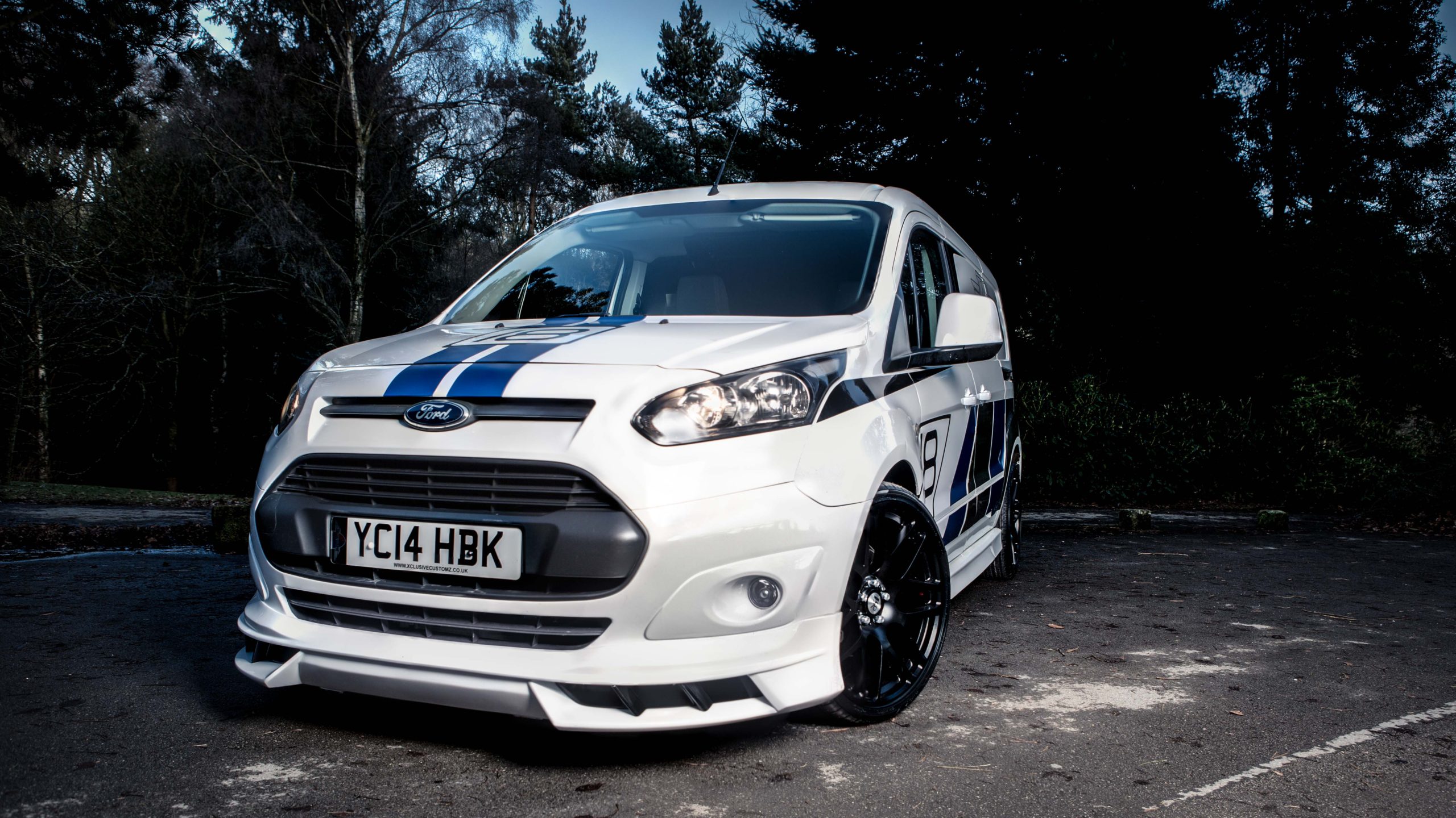 Here is a photo of the Ford Transit Connect with the "xclusive Bodykit" Attached